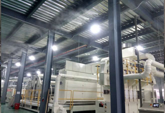 電子廠加濕除靜電解決方案—西子集團(tuán)生產(chǎn)車(chē)間