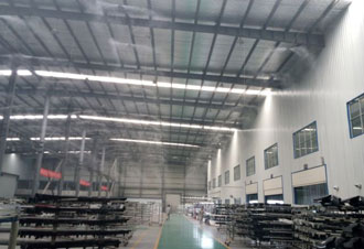 電子廠加濕除靜電案例-龍生科技生產(chǎn)車(chē)間